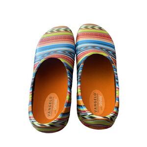 Vangelo Unisex Multicolor Round Toe Carlisle Slip Resistant Clog Size L12 M10
